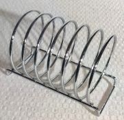 10 x Chrome Wire Toast Racks - 6 Slice Capacity