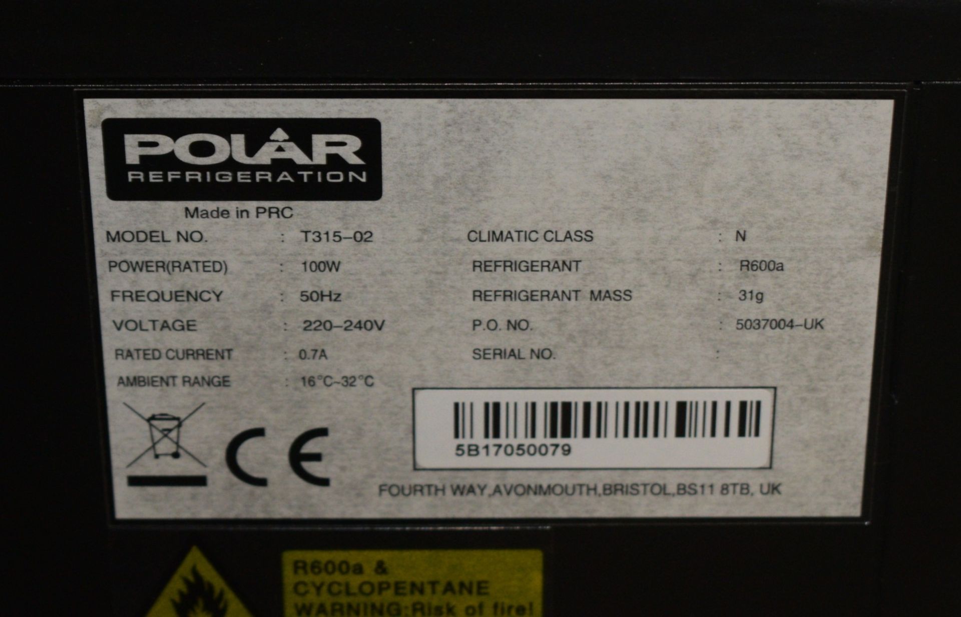 1 x Polar T315 Countetop Ice Cube Maker - Capacity 11kg - 230v - Dimensions: H38 x W30 x D38 cms - Image 2 of 7