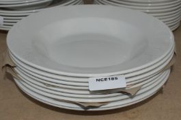 9 x Churchill Wide Rim 30cm Porcelain Bowls - New/Uinused