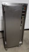 1 x MOFFAT 3 Phase Pie Warmer Cabinet / Hot Cupboard - H142 x W60 x D70 cms