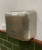 1 x Eterna Electric Hand Dryer Featuring a Stainless Steel Finish