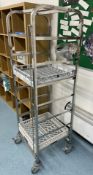 1 x Stainless Steel Mobile Dishwasher Trolley with Pot Trays