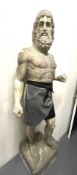 1 x Floorstanding Statue of Zeus Standing Approx 7ft Tal