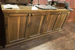 1 x Vintage Four Door Sideboard - Dimensions: H93 x W202 x D45 cms