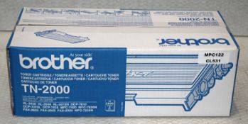 1 x Brother TN2000 Toner Cartridge - Suitable for HL-2030, HL-2040, HL-2070N, DCP-7010, DC[-7025,