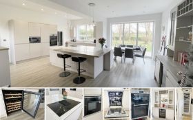1 x Luxury Bespoke Fitted Kitchen with Central Island, Granite Worktops and Branded Appliances -