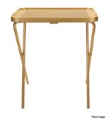 1 x KAYMET Folding Table - Colour: Gold - Original Price £699.00 - Ref: HNB790/1267417/NHC14 - CL987