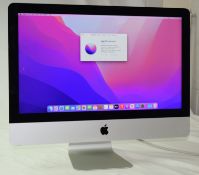 1 x Apple iMac 21.5 Inch Desktop Computer with a 4K Retina Display - Late 2015 Model - Features an