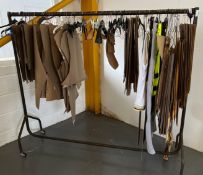 1 x Assorted Collection of Fashion Templates with Heavy Duty Clothes Rail
