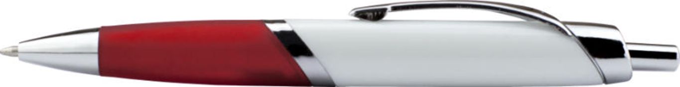 1000 x Ovale Ballpens In White/Red Finish - Ref: 102053.06.06/PSP244 - CL945 - Location: