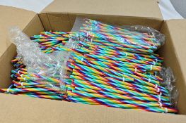 1000 x Rainbow Straws - Ref: NC/NPS36 - CL945 - Location: WA14Condition Report:New, Unused