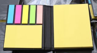 125 x Desk Buddy Hardback Sticky Note Folders - New Boxed Stock 801012.2.1 x Full Case