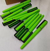 500 x Rainbow Clip Ball Pens In Green - Ref: TSC100997.19/NPS40 - CL945 - Location: WA14Condition