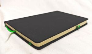 50 x Ebony Notebooks With Green Ribbon Marker - Ref: 401020.03.09/NPS9 - CL945 - Location: