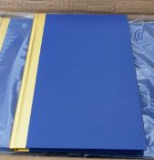 40 x Ice London Two Tone A5 Notebooks with Lined Writing Paper - Colour: Navy/Gold - New Boxed Stock