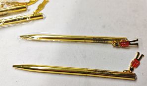 50 x Ice London Palace Guard Charm Pens - Gold - Ref: ICE100653/NPS41 - CL945 - Location: