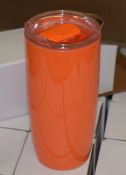 36 x Ivan Drinks Tumblers with Clear Sip Through Lid - Colour: Orange - New Boxed Stock - Ref: 70147
