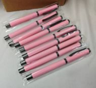 500 x Executive Smooth Rollerball Pen - Baby Pink - New Boxed Stock - Ref: 102021.11.07