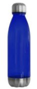 36 x Havana Tritan 700ml Drinking Bottles - Colour: Stainless Steel / Clear Blue - New Boxed Stock -