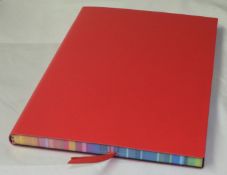 50 x Rainbow A5 Notebooks Featuring Multicoloured Edging, Lined Writing Paper, Bookmark and a Soft