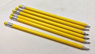 250 x Recycled Newspaper Pencila - Yellow - Ref: 682005/NPS41 - CL945 - Location: WA14Condition