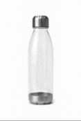 25 x Havana Tritan 700ml Drinking Bottles - Colour: Stainless Steel / Clear - Ref: 701484/NPS40 -