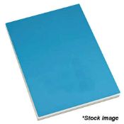 98 x Recycled Receipts A5 Notebooks In Turquoise/Light Blue - Ref: TSC200269/NPS40 - CL945 -
