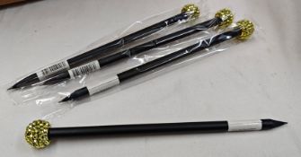 100 x Ice London Glitterball Pencils - Gold - Ref: ICE200206/100/NPS41 - CL945 - Location: