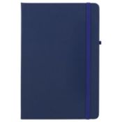 50 x Abbey A5 Soft Feel PU Cover Notebooks Featuring FSC Certified Paper, Coloured Elastic Closure,