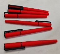500 x Rainbow Clip Ball Pens In Red - Ref: TSC100997.05/NPS40 - CL945 - Location: WA14Condition