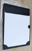 40 x Harrogate A4 Note Pad Holders with Corner Supports and Pen Loops - Black PU Leather - New Box