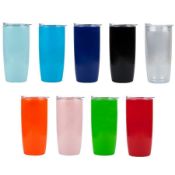 36 x Ivan Drinks Tumblers with Clear Sip Through Lid - Colour: Red - New Boxed Stock - Ref: 701475.0