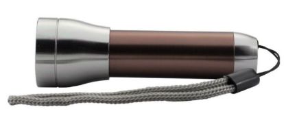 100 x Aluminium LED Pocket Torch- Brushed Steel Effect Finish - Colour: Bronze - New Boxed Stock - R