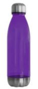 36 x Havana Tritan 700ml Drinking Bottles - Colour: Stainless Steel / Clear Purple - New Boxed Stock