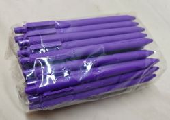 1000 x Rainbow Pens In Purple - Ref: ICE100570/NPS40 - CL945 - Location: WA14Condition Report:New,