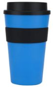 100 x Milano 450ml Travel Coffee Mugs With Lids - Colour: Light Blue - New Boxed Stock - Ref: 701479