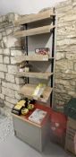 1 x Tall Rustic-Style Retail Shelving Unit - From an Artisanal Bistro and Coffee Shop located in the