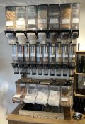 1 x Wall-mounted Bulk Food Dispenser Unit, 1.7-Metres Tall - From an Artisanal Bistro and Coffee