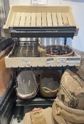 1 x Retail Display Unit with Rustic Slatted Box Shelves - From an Artisanal Bistro and Coffee Shop