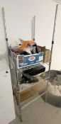 1 x Heavy-Duty 1.8-Metre Tall Chrome Wire Shelving Unit - From an Artisanal Bistro and Coffee Shop