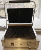 1 x BUFFALO Large Commercial Ribbed Contact Grill - Original RRP £335.00 - From an Artisanal