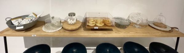 10 x Assorted Cakestands, Display Cases and Platters - Sizes Vary - From an Artisanal Bistro and