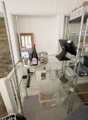 1 x Heavy-Duty 1.8-Metre Tall Chrome Wire Shelving Unit - From an Artisanal Bistro and Coffee Shop