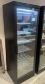 1 x TEFCOLD Commercial Display Freezer with Single Glass Door in Black - Original RRP £2,190