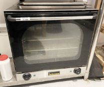 1  x INFERNUS YSD-1AE Commercial Double Fan 62L Stainless Steel Convection Oven - From an