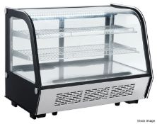1 x INFERNUS Commercial 160-Litre Countertop Display Refrigerator- From an Artisanal Bistro