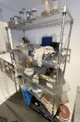 1 x Heavy-Duty 1.8-Metre Tall Chrome Wire Shelving Unit - From an Artisanal Bistro and Coffee Shop