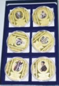1 x Greatest British Soveregns Gold-plated 6-Coin / Medal Collection Set with Original Box and