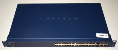 1 x Netgear ProSafe 24+4 Smart Switch with PoE - Type: FS728TP - CL011 - Ref: JRSP674 UPST -