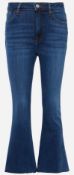 1 x Pair of FRAME Ladies 'Le Crop' Mini Boot Mid-rise Bootcut Jeans - Size: 23 - Original Price £225